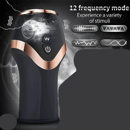 RTET 18 Vibromasseur 12 Mode Sexmachine Endurance for Man Milking Machines Men Automatic Masturbation Toy Male Sex Masturbator