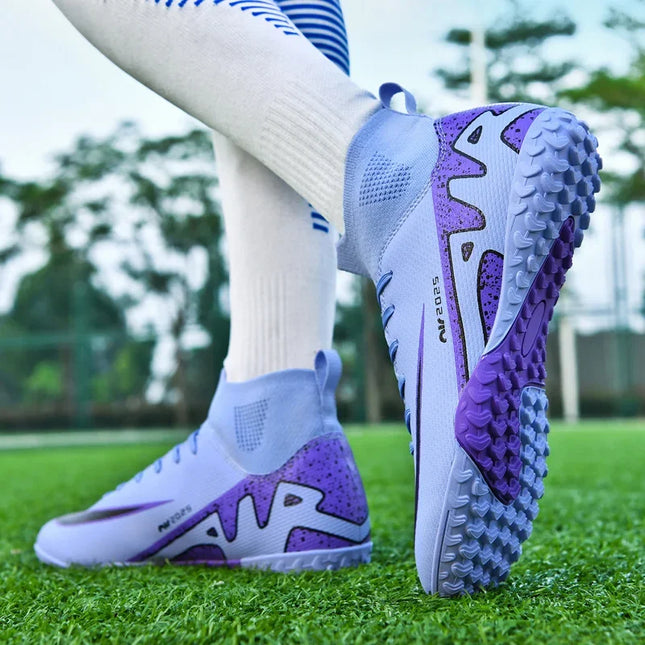 Original Men Football Field Boots Professional Society Cleats Children Soccer Shoes Grass Training Kids Non Slip Football Shoes