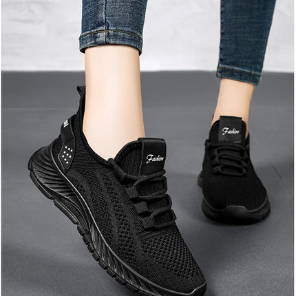 Women Casual Shoes Fashion Breathable Walking Mesh Flat Shoes Sneakers Women 2025 Gym Vulcanized Shoes White Female Footwear