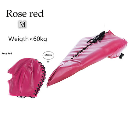 BDSM Bondage Arm Binder,Behind Back Straight Jacket,Leather Armbinder Restraint Slave Lockable Glove With SM Sex Game Party Mask