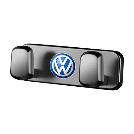 VW Logo Car Interior Accessories Zinc Alloy Storage Hooks For VW GTI Scirocco Polo Passat B5 B6 Golf Tiguan Jetta T-ROC Beetle