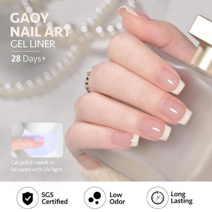 1/6Pcs Nude Collection Gel Nail Polish Set Soak Off UV LED Semi Permanent Nail Art Kit for French Manicure DIY Popular Color