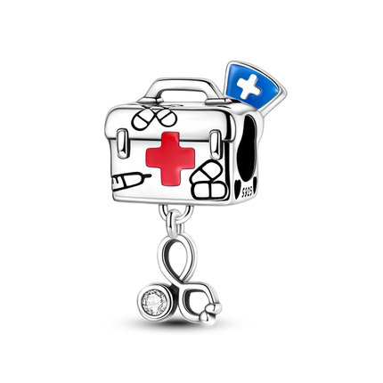 Original 925 Sterling Silver Charms Beads Cute Mushroom Unicorn Love Wings Pearl Charm for Bracelet Pendant Woman Girl Jewelry