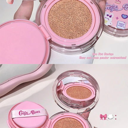 Gege Bear Clear  Air Cushion Cream, Natural, Hydrating, Long-Lasting, Coverage for Dry and Oily Skin Types to Even Skin Tone