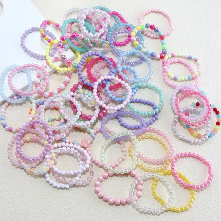 10/20/30Pcs Colorful Beads Bracelet Kids Girls Birthday Party Favors Goodie Pinata Filler Baby Shower Wedding Guest Treat Gifts