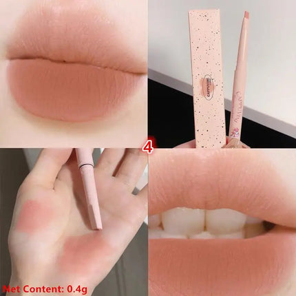 1Pc Nude Light Sweet Soft Matte Lip Liner Pencil Long-Lasting Resistant To Fading And Makeup Removal Shapes The Lip