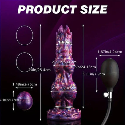 2 Style Inflatable Ovipositor Fantasy Laying Eggs Anal Plug Alien Dildo Penis Female Masturbator Vaginal Ball Sex Toys For Adult