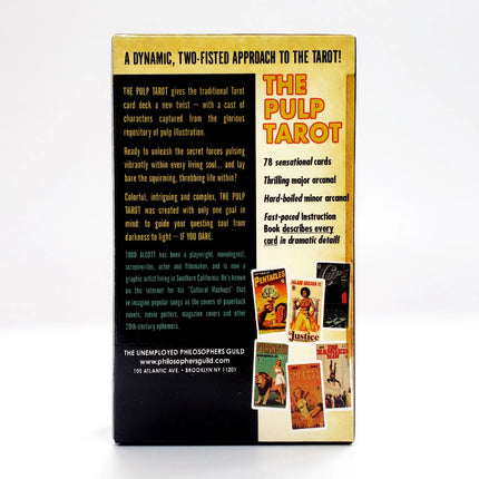 12×7cm The pulp tarot cards board games Engish version with paper manual