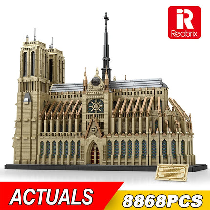City Streetview Bricks Toys World Famous Architecture Notre Dame de Paris Model Building Blocks For Kids Christmas Gifts