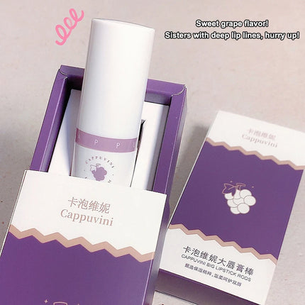 Cappuvini Grape Lipstick Stick 8g Moisturizing Nourishing Hydrating Soothing And Tender Lips For Winter Use Lip Balm Skin Care
