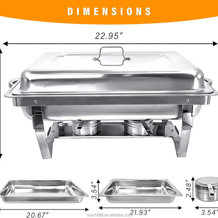 OLUL Magnetic Foldable Rectangular Alcohol Stove - Portable Camping Cooking Heater For Outdoor Picnics