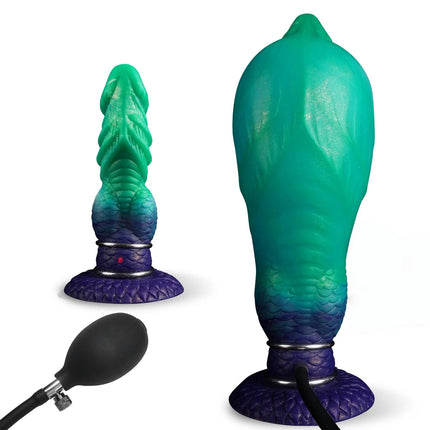 Monster Inflatable dildo Fantasy Fetish Dildos Suction Cup Penis Pump penetration anal Vaginal But pluk Big Dick Adult Sex Toys
