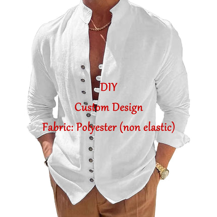 Customized Men's Shirts Summer Hawaiian Short Sleeve Women 3D Custom Design Tops T-shirt Factory Outlet Long Sleeve Shirt