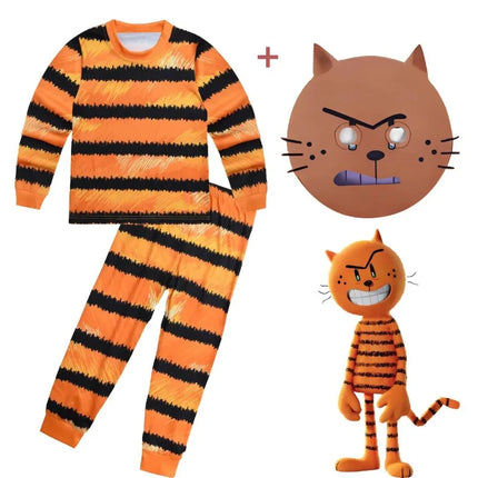 Dog Man Children's Clothes Kids Evil Petey Cat Dogman Cosplay Costume Baby Girls Homewear Boys Nightwear Pajamas Girls Pyjamas