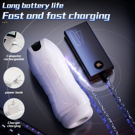 Automatic Sucking Masturbator for Men Vacuum Suction Penis Blowjob Machine Male Masturbation Vibrator Sex Toy for Adult Supplies