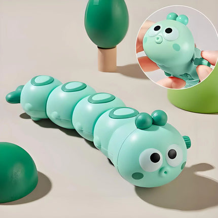 Children Cartoon Clockwork Caterpillar Crawling Toys Cute Animal Baby Wind Up Toy Parent Child Interactive for Kids Funny Gift