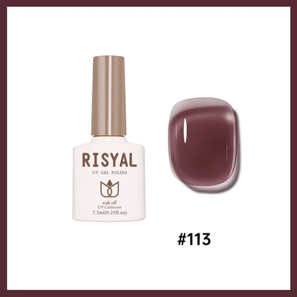 Jelly Transparent Ice Through Gel Nail Polish Pink Skin Color Semi Permanent Manicure Top Coat Soak Off UV Gel Varnish Nail Art
