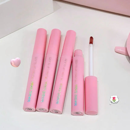 MAGIC CASA Five-Piece Pearl Shimmer Lip Gloss Set Plumping Lip Contour Collection Moisturizing Long-Lasting Lip Color Set