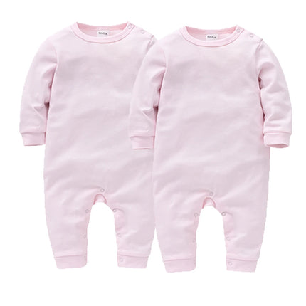 1/2 PCS/LOT Newborn Baby Sleepwear Solid Cotton Unisex Infant Boys Rompers Onesies White Black Toddler Girls Overall Roupas Bebe