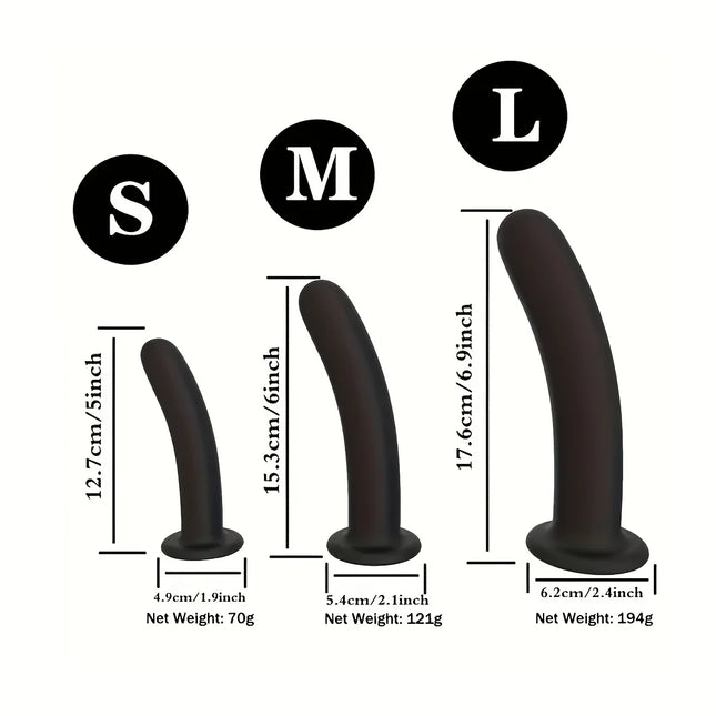 Orissi Silicone Strap-On Set, Realistic Wearable Toy, Adjustable Belt, Soft Silicone,  for Couples, G-Sort, Anal, Butt Plug