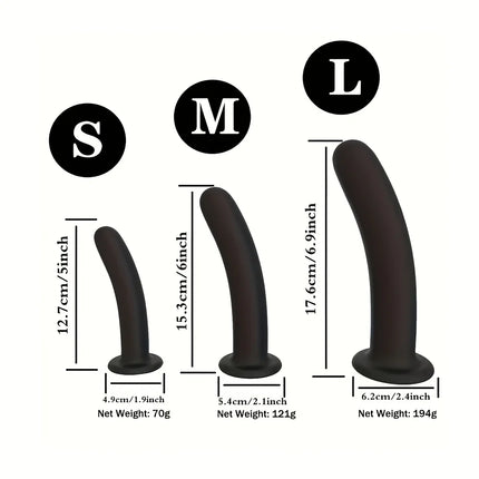 Orissi Silicone Strap-On Set, Realistic Wearable Toy, Adjustable Belt, Soft Silicone,  for Couples, G-Sort, Anal, Butt Plug