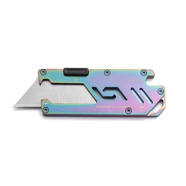 SK5 Stainless Steel Utility Knife Multifunctional 5 In 1 Art Knife Household Box Paper Letter Cutter Carving Knife EDC Tool