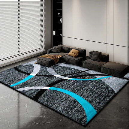 Nordic Abstract Luxury Carpet Home Decoration Living Room Fluffy Plush Rugs 200x300cm Bedroom Office Area Anti-Skid Floor Mats