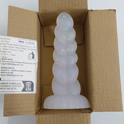Silicone Soft Anal Toys Transparent Luminous Butt Plug 3 Size Adult Toys Tapon Anal Plug Braided Dilatador Anal Dildo Buttplug