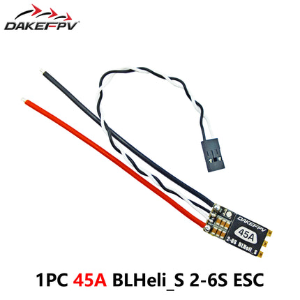 DAKEFPV 35A 45A BLHeli_S BLS 2-6S ESC Built-in Programmable RGB LED ONESHOT125 D-Shot 150/300/600 For RC FPV Quadcopter Frame
