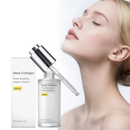 Deep Collagen Serum Moisturizing Brightening Skin Tone Improve Fine Line Enhance Elasticity Tightening Hydration Korean Skincare