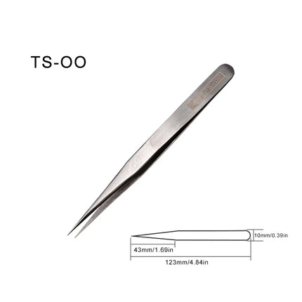 Japan RHINO Tweezers (TS-00/2A/3C/7A/SA/SS) - Precision, for Watch/Phone/Electronics/Jewelry Repair, Hand Tool