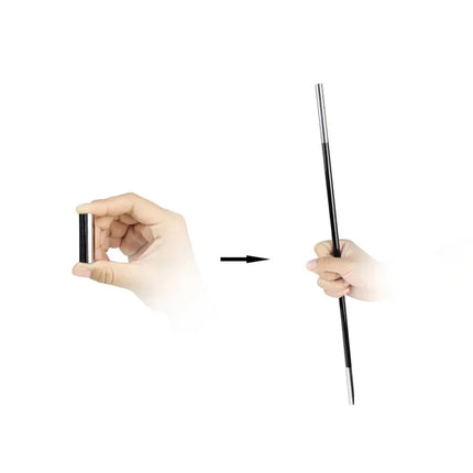 100pcs Appearing Mini Cane (Black 50cm Length) Magic Tricks Stage Street Magic Comedy Magia Wand