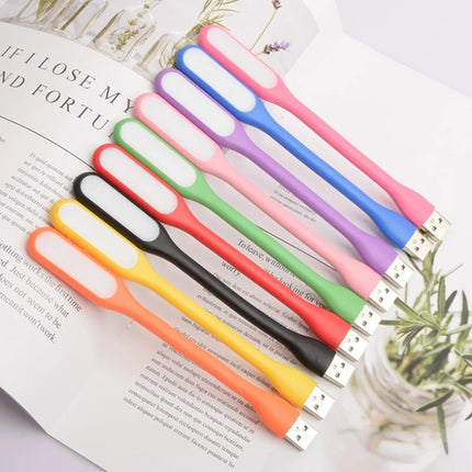 Portable Creative Mini USB Fan Flexible Bendable Cooling Fan and USB LED Light For Power Bank Notebook & Computer Summer Gadget