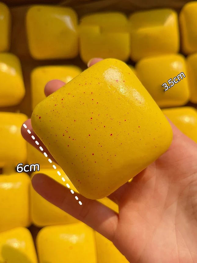 Squishy Simulated Square Bread Squeeze Toy Slow Rising Small Toast Stress Relief Sensory Fidget Toys For Anxiety ADHD Adults