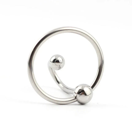 Male Sex Delay Glans ring Metal Bead Penis Rings Stimulator Irritation Urethral Dilators Cock Ring Penis Plug Sex Toy For Men 18