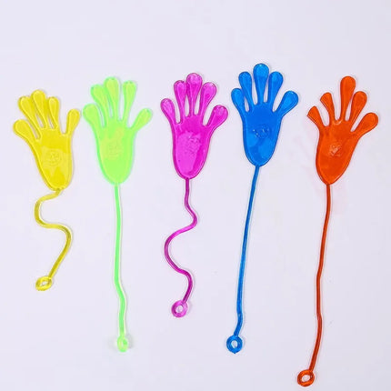 5-50 Pcs Funny Sticky Hands Toy Elastic Squishy Slap Palm Novelty Gift Party Game Birthday Educational Stress Relief