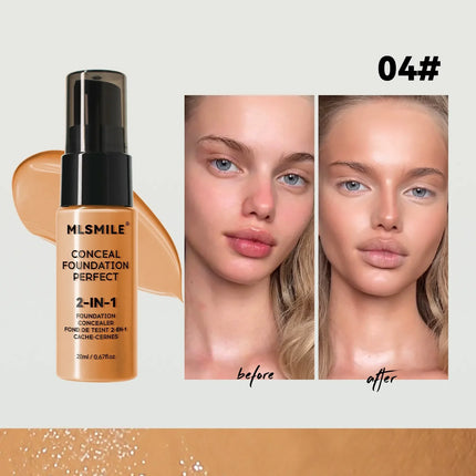 Matte Liquid Foundation Oil Control Pre-makeup Concealer Bb Cream Natural Long-lasting Face Base Foundation Professional Makeup