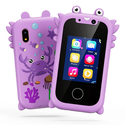 Kids Smart Phone for Girls Christmas Birthday Gifts for Girls Kids Toys Phone with  Touchscreen Dual Camera Game Music Player