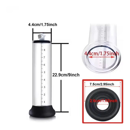 Acrylic Penis Pump Manual Penis Enlarger Sex Toy For Men Vacuum Pump Male Masturbation Penis Extender Trainer Adults Sex Product