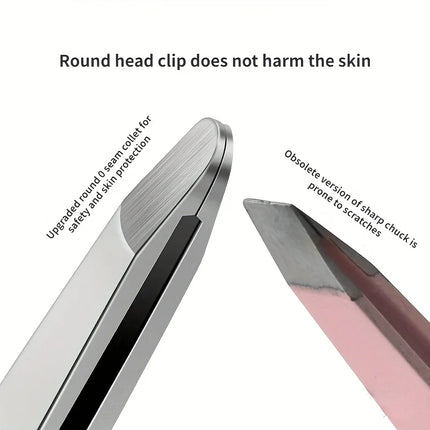 Heavy-Duty Stainless Steel Professional Eyebrow & Facial Hair Tweezers with Sharp Tips - Compatible for Eyebrows, Beards  Gift