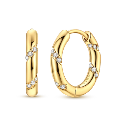 Women original 925 Silver Golden Glowing Firefly Stud Earring Bilayer Round Droplets Heart Gold Hoop Earrings Party Jewelry Gift