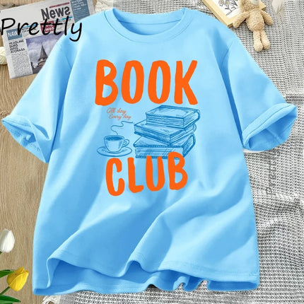 Retro Book Club T Shirt Literature Lover Reading Tshirt Bookworm Trendy Tshirt Bookish T-Shirt Book Lover Librarian Clothing