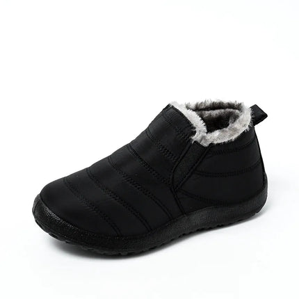 Kidmi Winter Fuzzy Women Shoes Warm Cold-proof Velvet  Antiskid Waterproof Women Boots Outdoor Indoor Soft House Women Shoes