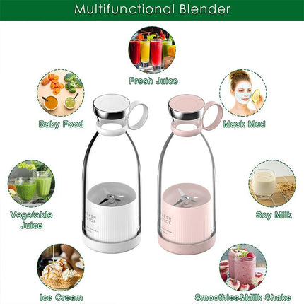 Hot Selling Wireless Electric Mini Personal Juicers Cup Frozen Pineapple Shake Mixer Bottle Portable Mini Fruit Blender