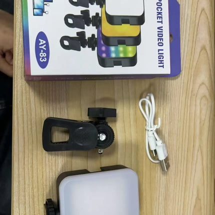 RGB Pocket Light Outdoor Photography Fill Light Live Streaming Photo Camera Full Color Photography Light