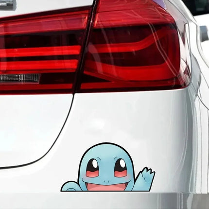 Pokemon Pikachu Gengar Eevee Squirtle Figure Creative Anime Car Stickers Decoration Cute Accessories Gifts For Friends