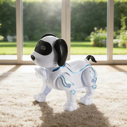 Electronic Robot Dog Toys With Music Song Robot Dog for Children's Gifts Creative Small Dog Toy Can Walking Dancing
