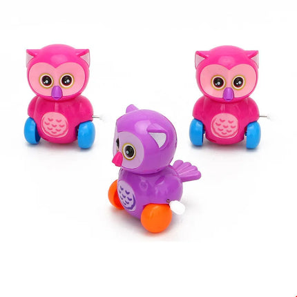 New Clockwork Toy Cartoon Winding Creative Cut Owl Small Animal Gift for friends