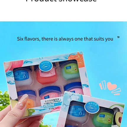 4/6PCS Lip Balm Lip Oil Set Hydrating Moisturizing Lip Mask Kit Winter Lip Care Oil Lipstick Base