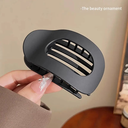 Vintage Solid Oval Teeth Hair Clip For Women Girl Long Hair Holder Hairpin Headband Back Head Hair Claw Fashion Hair Accessories
